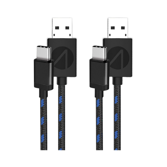 STEALTH SP-C10V 3M Twin Premium Braided Play & Charge Cables For PS5