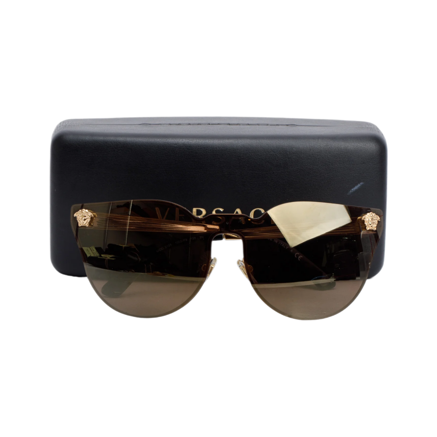 Versace 2120 Medusa Icon Cat-Eye Sunglasses – Gold-Tone & Black