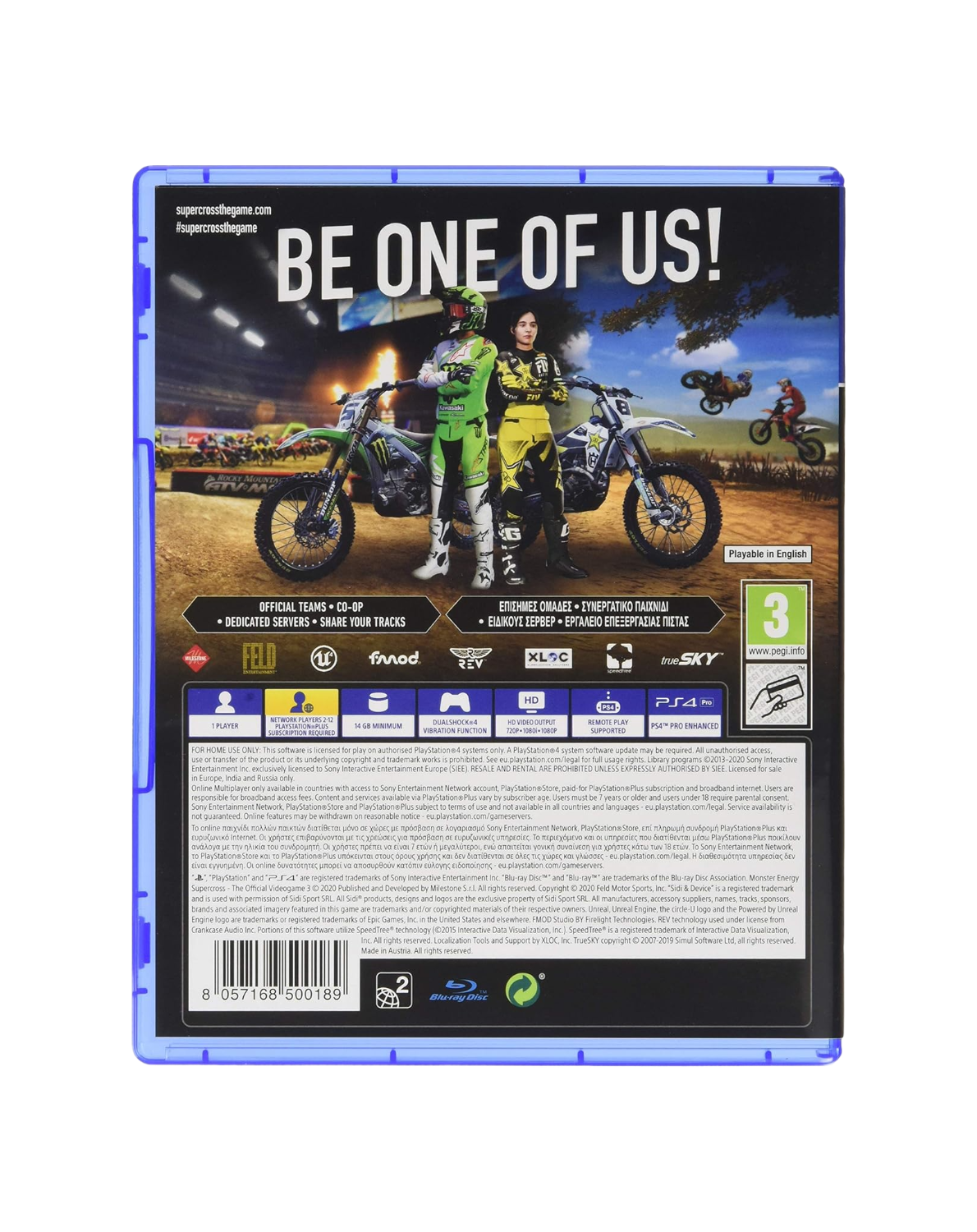 Monster Energy Supercross – The Official Videogame 3 – PlayStation 4 (Pre-Loved)