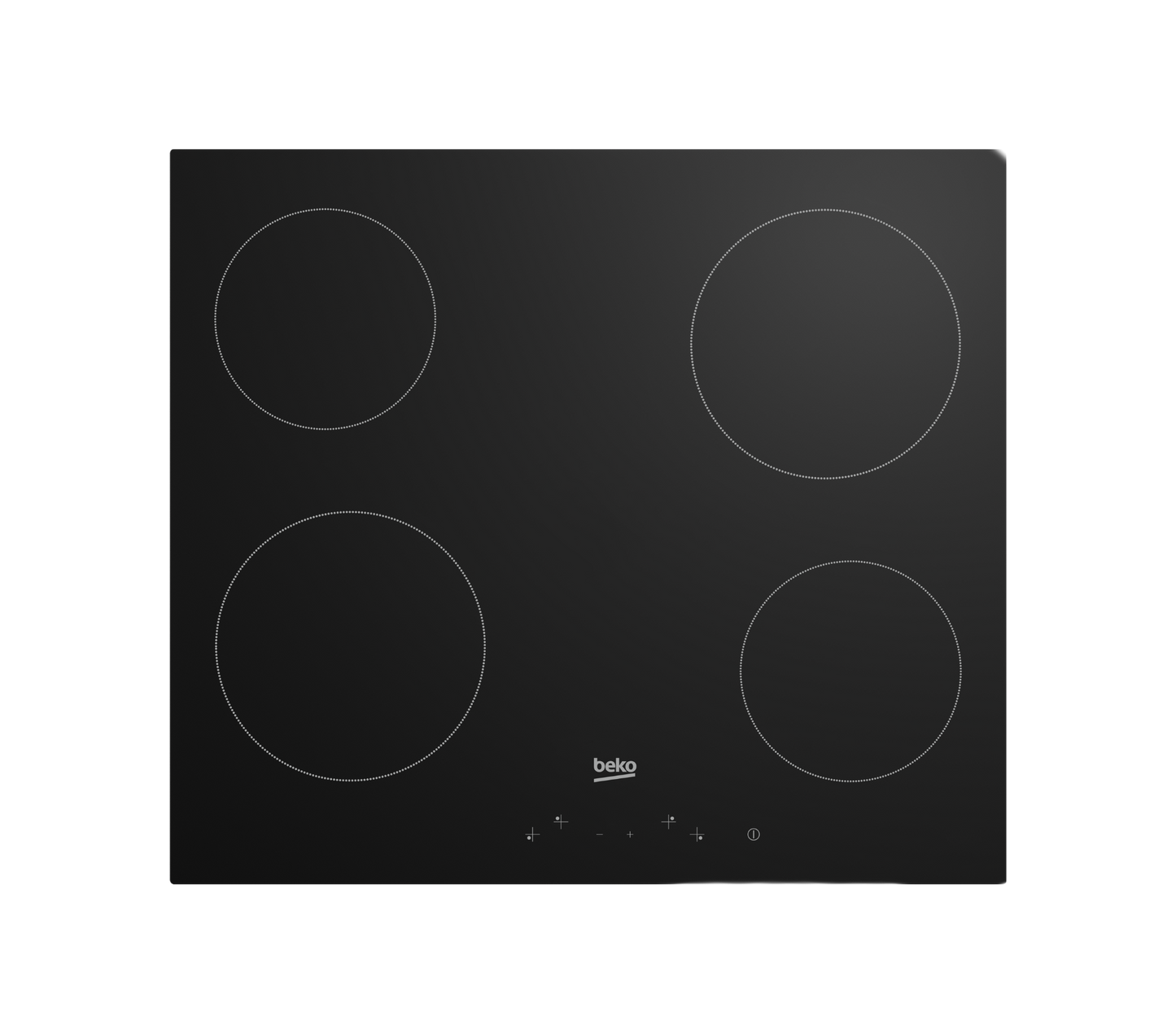 Beko HIC 64401 60cm Vitroceramic Cooking Hob – 4 Zones, Touch Control, Black