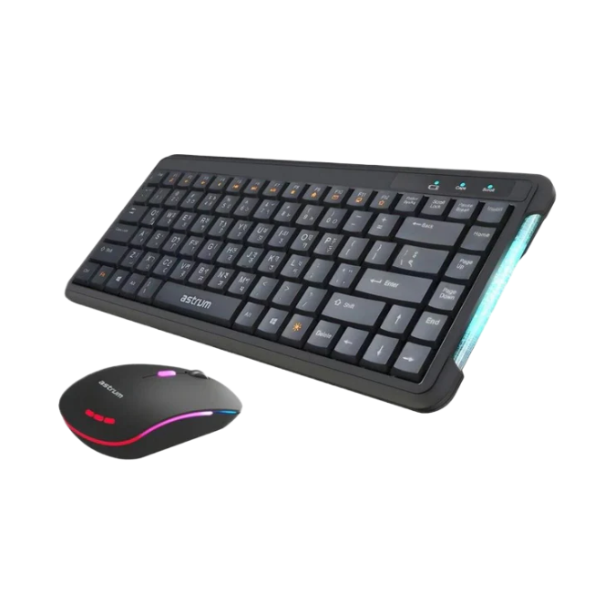 Astrum KW210 Wireless Mini Keyboard & Mouse Combo – 2.4GHz (A81521-BB)