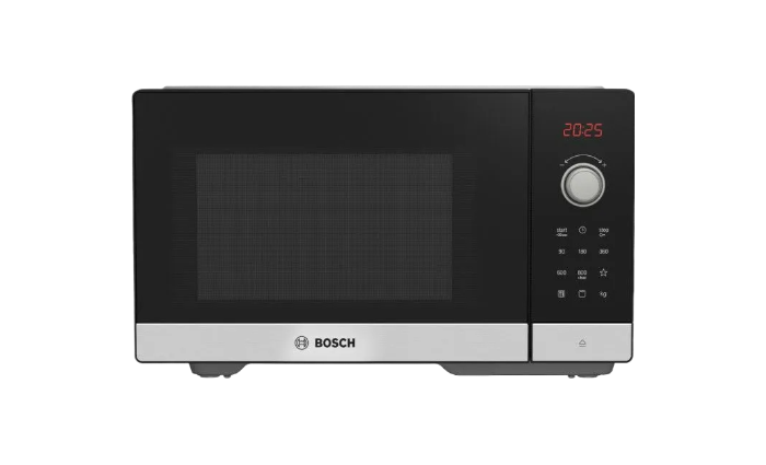 Bosch Series 2 Freestanding Microwave with Grill – 25L Stainless Steel (49 x 29 cm)