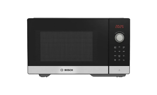 Bosch Series 2 Freestanding Microwave with Grill – 25L Stainless Steel (49 x 29 cm)