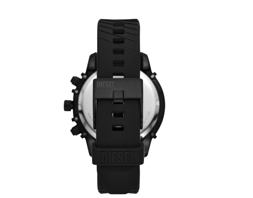 Diesel Men’s Griffed Chronograph Watch – Black Stainless Steel (Model No: DZ4649)