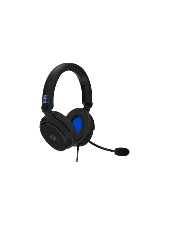 Stealth C6-100 Over-Ear Gaming Headset with Stand - Carbon Edition (Black and Blue)