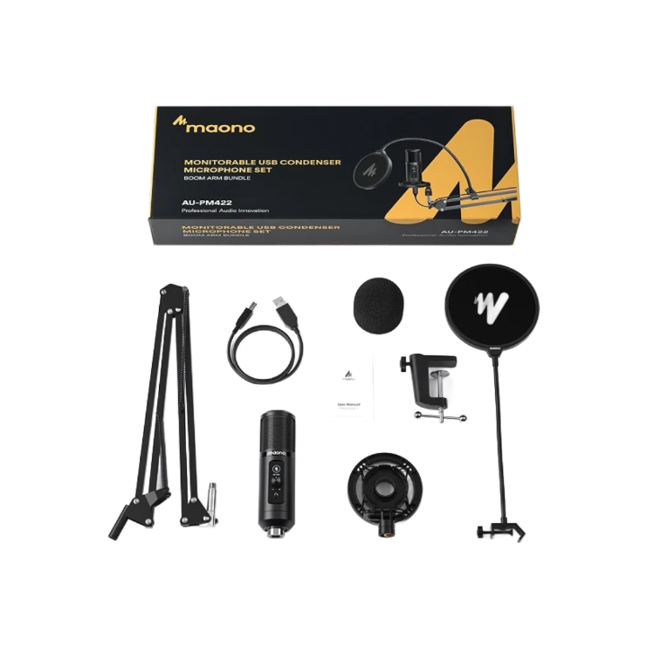 MAONO PM422 Podcast USB Microphone Plug & Play
