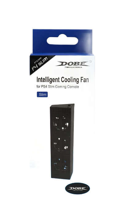 Mcbazel DOBE Intelligent External Auto Temperature Control 3-Fan Cooling Fan Cooler for PS4 Slim Gaming Console