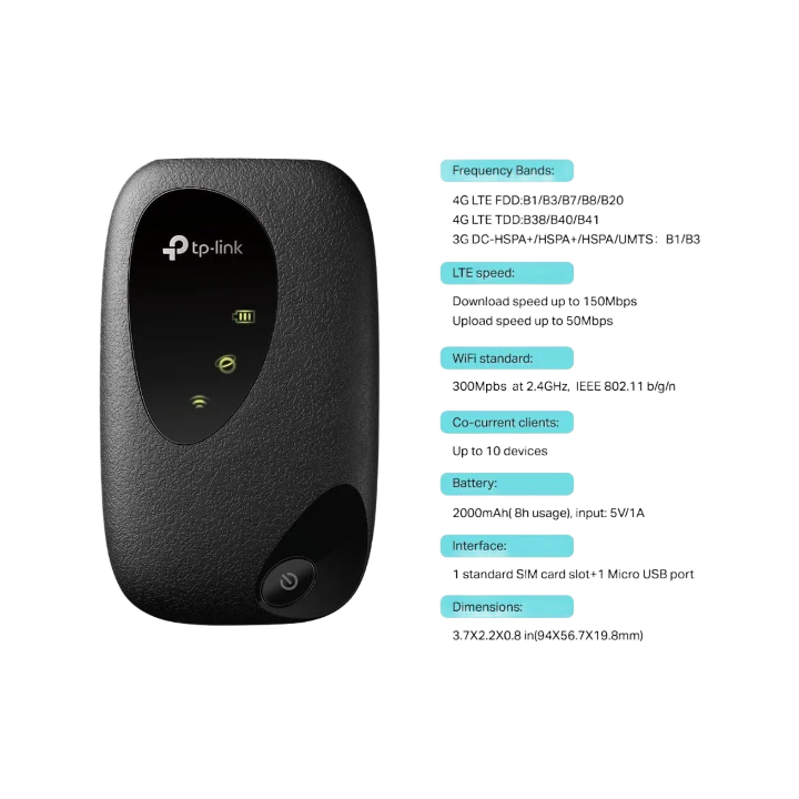 TP-LINK 4G LTE Mobile Wi-Fi 150 Mbps 4G Router