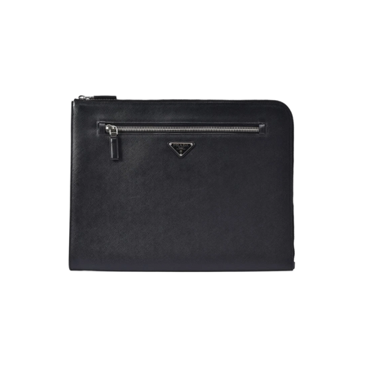 Prada Saffiano Big Clutch – Elegant Italian Luxury