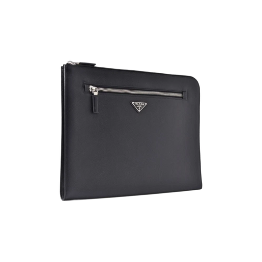 Prada Saffiano Big Clutch – Elegant Italian Luxury