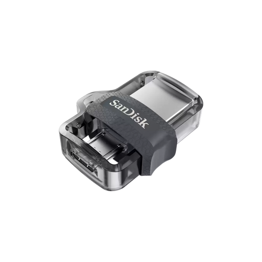 SanDisk Ultra Dual Drive m3.0 – 32GB (Black-Gray) | Dual Port. Double Convenience.