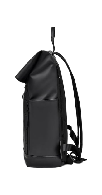 Honor Quilted Modern Rectangular Daypack Backpack – Black