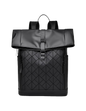 Honor Quilted Modern Rectangular Daypack Backpack – Black