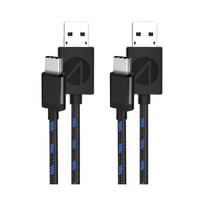 STEALTH SP-C10V 3M Twin Premium Braided Play & Charge Cables For PS5