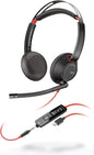Poly Blackwire 5220 Wired Headset – USB-C, USB-A & 3.5mm Connectivity