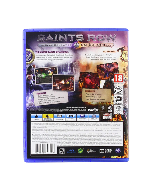 Saints Row IV: Re-Elected + Gat out of Hell – PlayStation 4 (Pre-Loved)