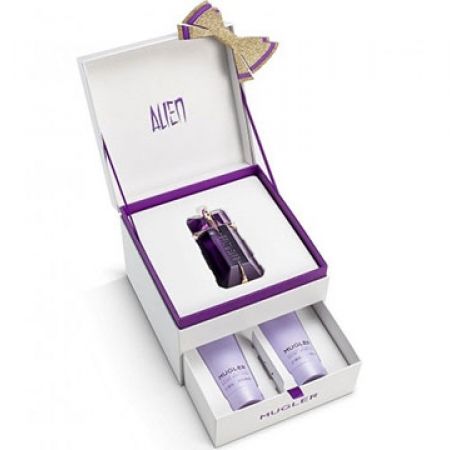 Mugler Gift Set Alien Edp 60 Ml Gift Set Alien Eau De Parfum 60 Ml| 100 ML Lait Corps Sublimateur - Beautifying Body Lotion |- 100ML Lait De Douche Hydratant - Moisturizing Shower Milk|