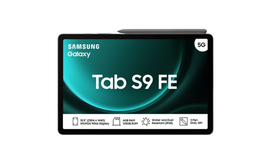 Samsung Galaxy Tab S9 FE LTE 5G – 6GB RAM | 128GB Storage | 10.9" Display
