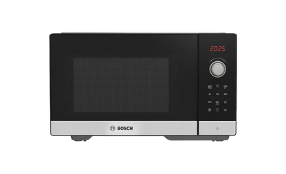 Bosch Series 2 Freestanding Microwave with Grill – 25L Stainless Steel (49 x 29 cm)