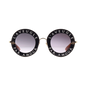 Gucci Round Frame Acetate Sunglasses – Black Gold
