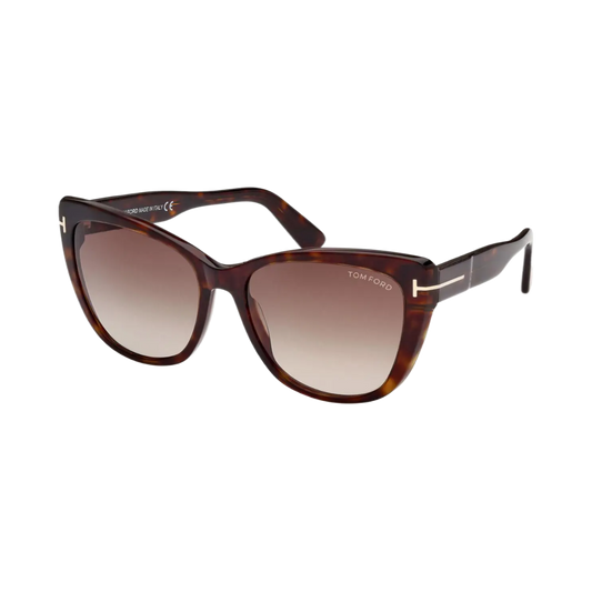 Tom Ford Nora FT0937 52K Shiny Classic Dark Havana Sunglasses