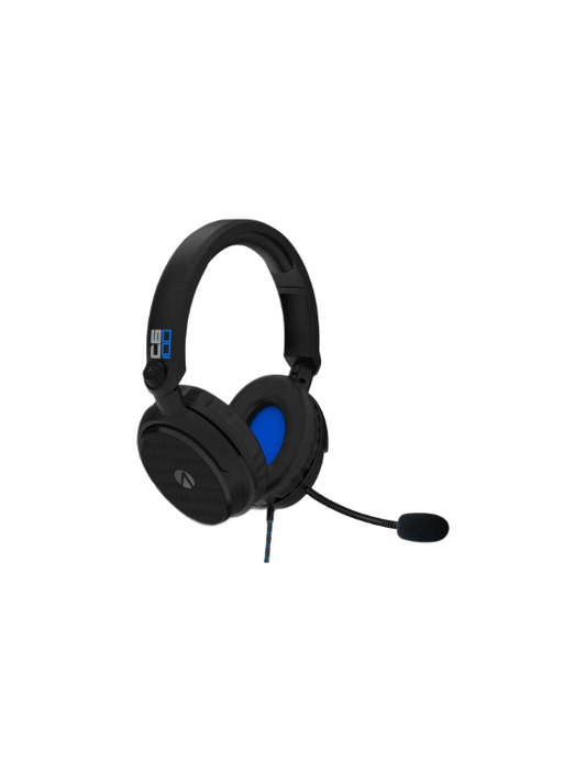Stealth C6-100 Over-Ear Gaming Headset with Stand - Carbon Edition (Black and Blue)