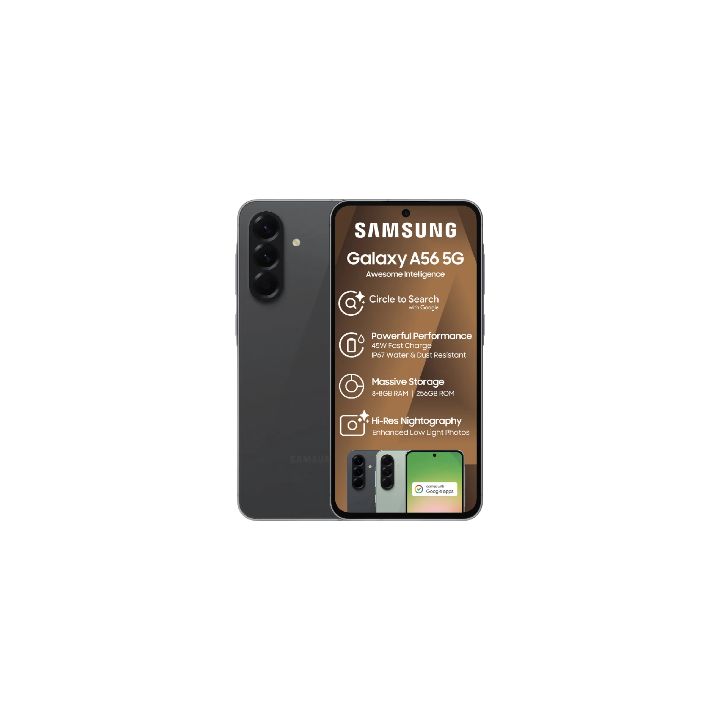Samsung Galaxy A56 5G (Black, Sealed in Box)