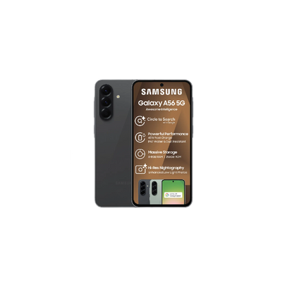 Samsung Galaxy A56 5G (Black, Sealed in Box)