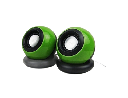 Aevlon™ Mini Digital 2.0 Multimedia USB Speaker Tyre Type (Green) (New)
