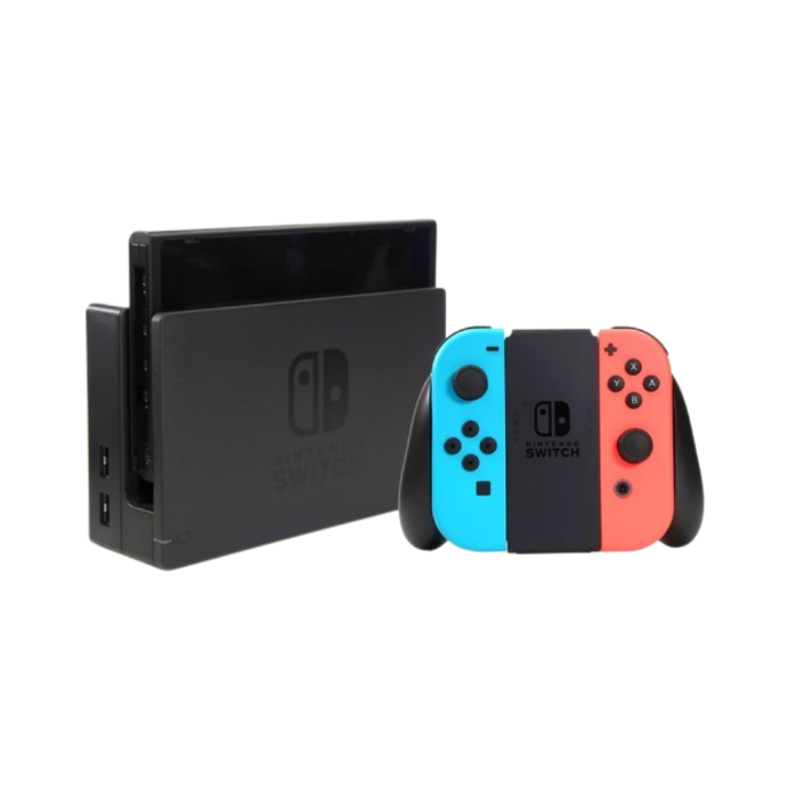 Nintendo Switch Console with Neon Blue & Neon Red Joy-Con (New)