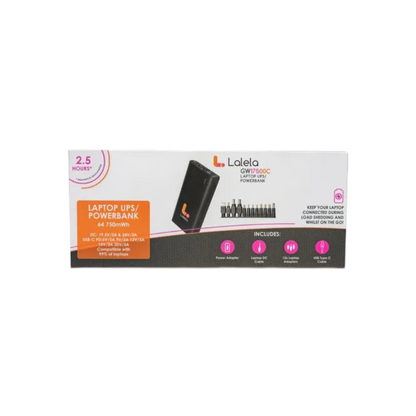 Laptop Power Bank LALELA Universal 17500mAh – Black