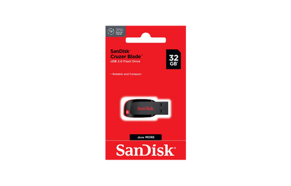 SanDisk Cruzer Blade USB Flash Drive – 32GB | Compact. Reliable. Everyday Storage