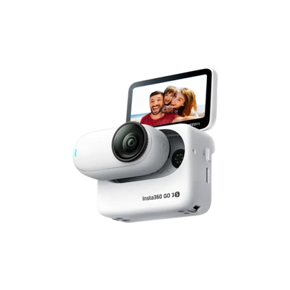 Insta360 GO 3S – 4K Tiny Portable Vlogging Camera (128GB) | Midnight Black & Arctic White | Camera Only