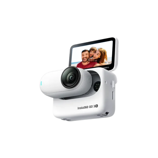 Insta360 GO 3S – 4K Tiny Portable Vlogging Camera (128GB) | Midnight Black & Arctic White | Camera Only