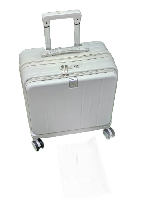 Honor Suitcase has a front opening spinner wheels and a combination lock.