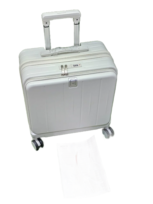 Honor Suitcase has a front opening spinner wheels and a combination lock.