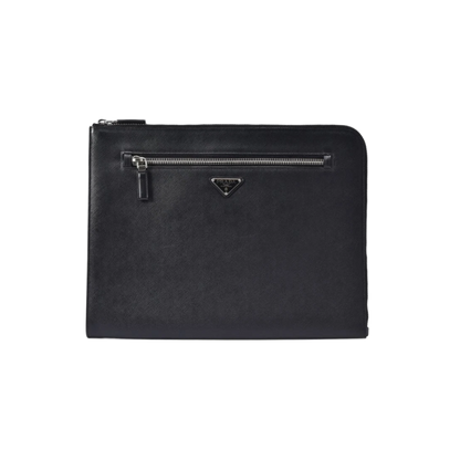 Prada Saffiano Big Clutch – Elegant Italian Luxury