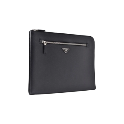 Prada Saffiano Big Clutch – Elegant Italian Luxury